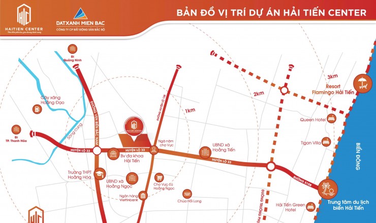 Đất nền ven biển Hải Tiến dự án Hải Tiến Center Chợ Vực